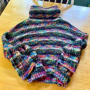 Lovers and Friends multicolor sweater pullover. XS but very oversized. Like new.